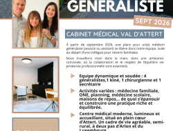 Attert: recherche généraliste associé(e) ou assistant(e) pour septembre 2026